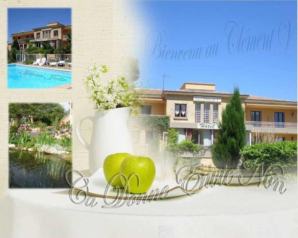Logis Hotel Le Clement V Roquemaure  Εξωτερικό φωτογραφία